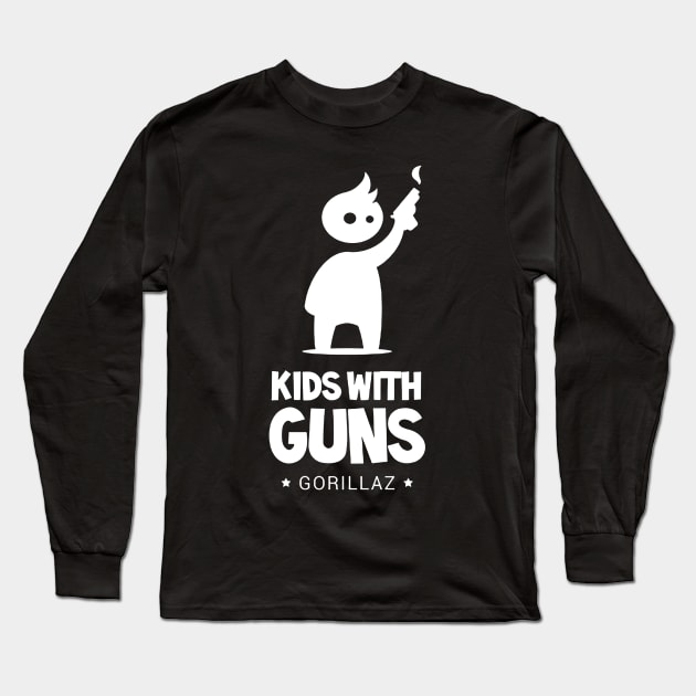 kids with guns Long Sleeve T-Shirt by Thinkerman